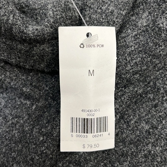 NWT Banana Republic Cowl Neck Ultra Soft Waffle Sweater Charcoal Gray Size M - Picture 7 of 12